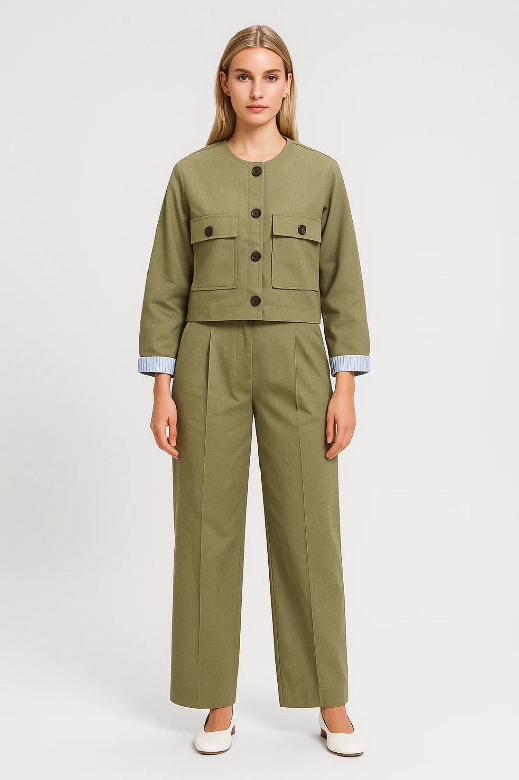 Elegante Kurze Jacke mit Taschen – Praktisch & Stilvoll für Jeden Tag