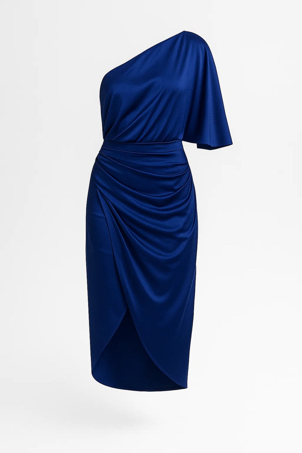 Elegantes One-Shoulder Kleid – Festliche Wickeloptik für besondere Anlässe