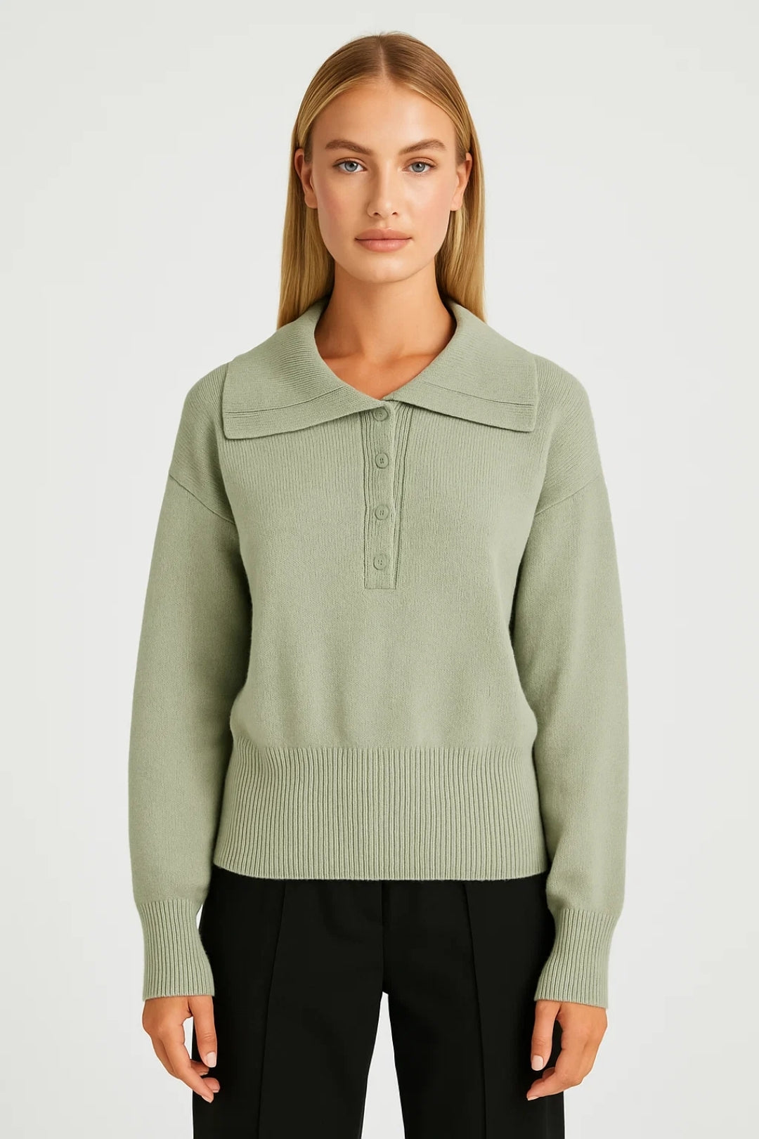 Eleganter Pullover mit Kragen – Mühelos stilvoll für jede Gelegenheit