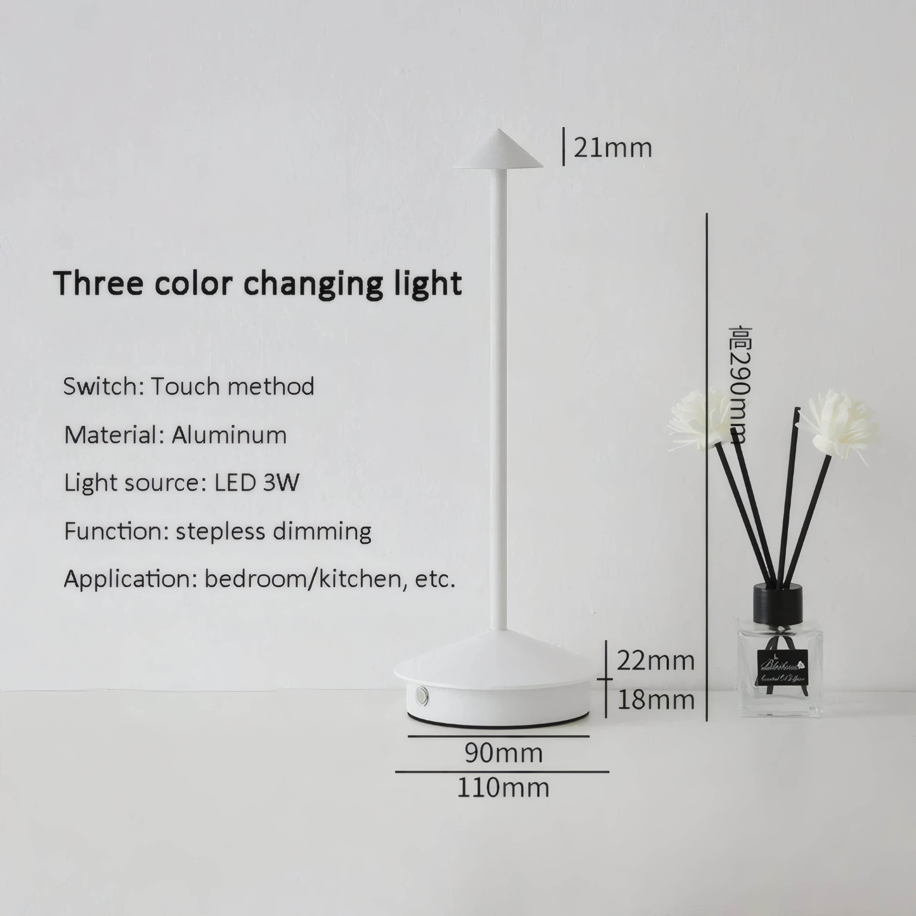 LED-Tischlampe – Dimmbar