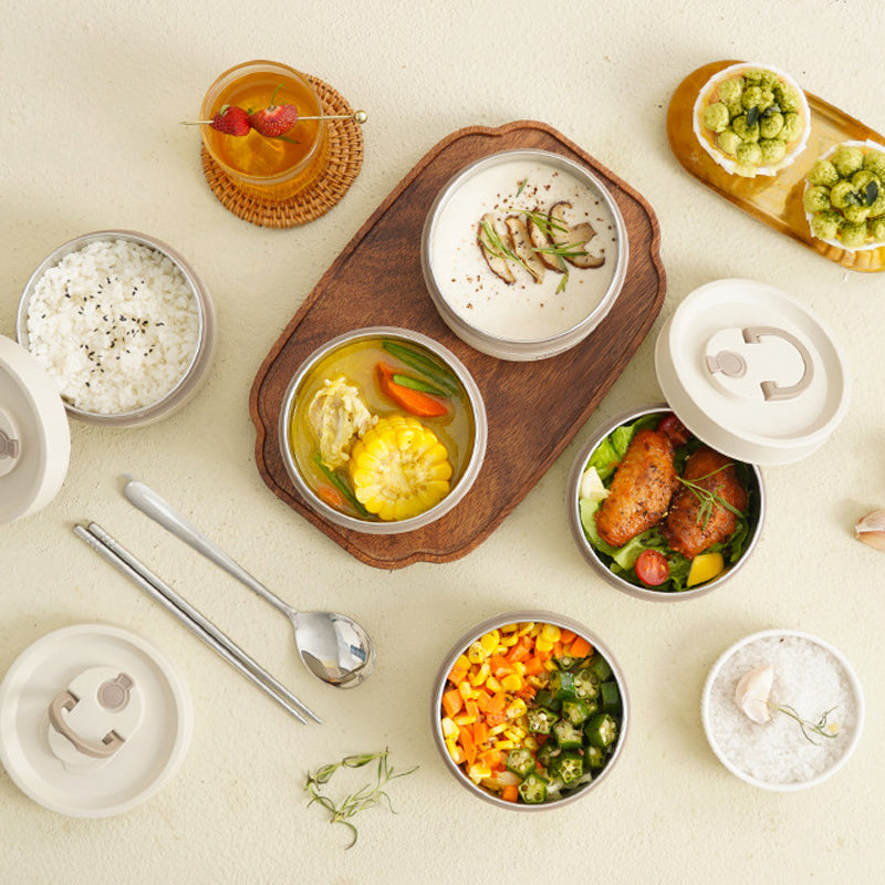 Isolierte Lunchbox mit Tragetasche – Warmhaltend & Praktisch für Unterwegs