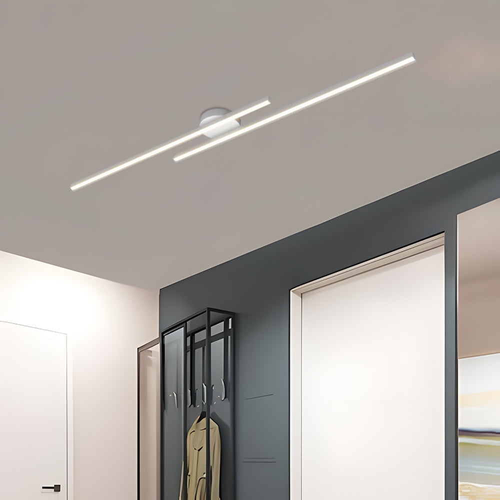 Moderne Aluminium LED Deckenleuchte – Elegante Halbbündige Langstreifen