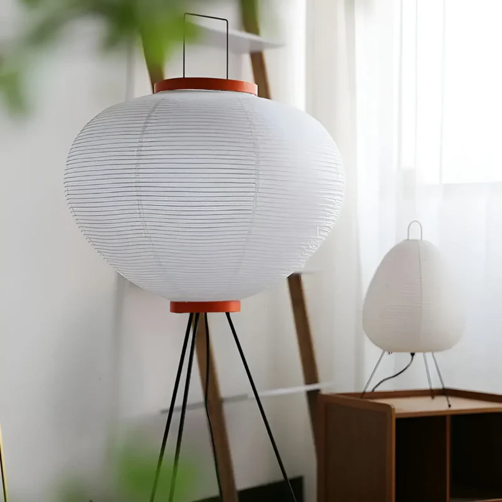 Wabi Sabi LED Lampe aus Reispapier – Gemütliches Zen-Ambiente