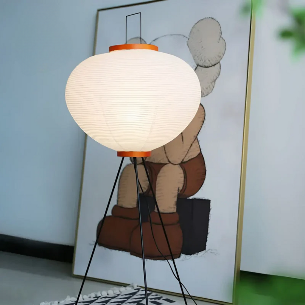 Wabi Sabi LED Lampe aus Reispapier – Gemütliches Zen-Ambiente
