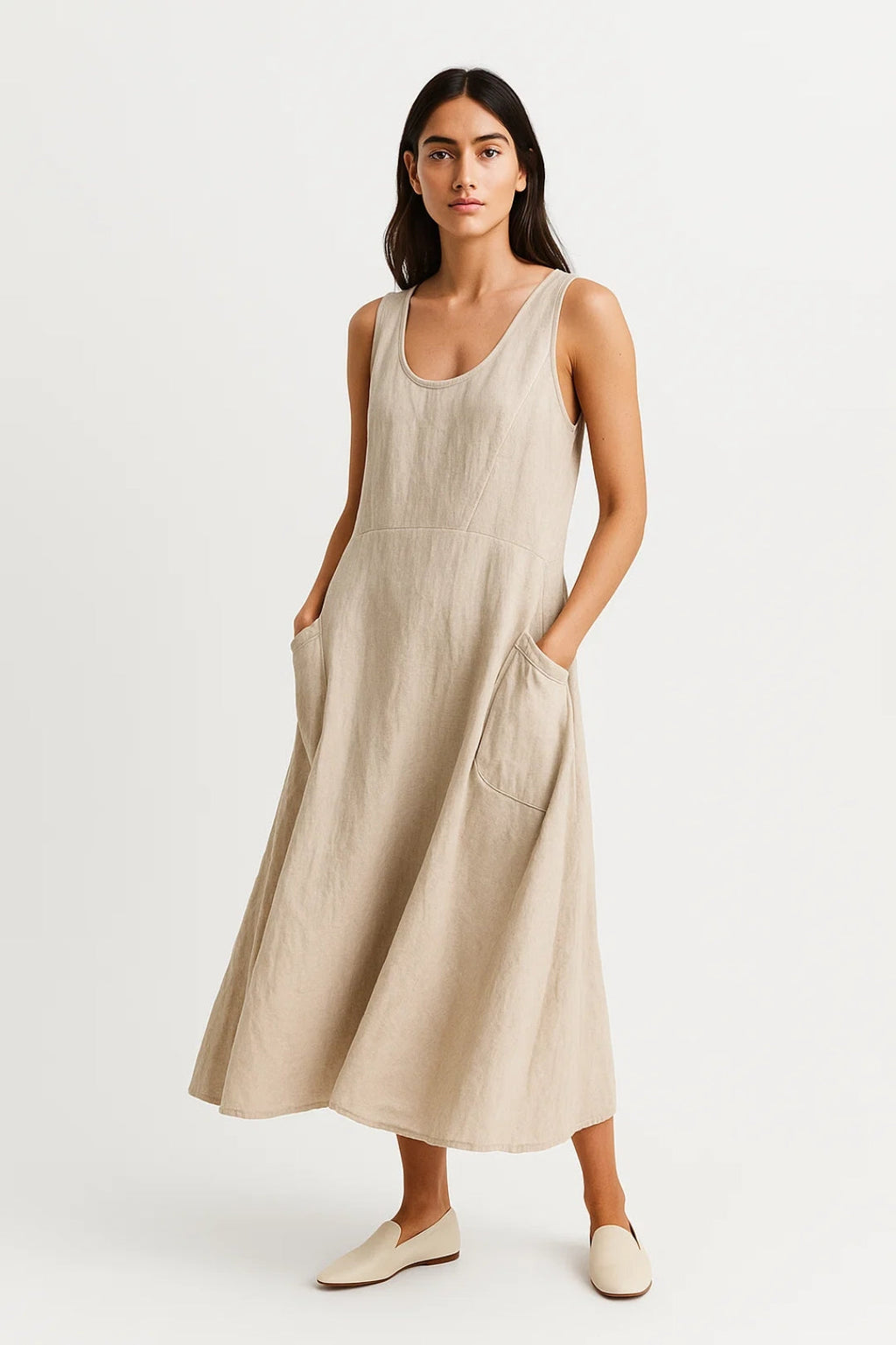 Gemütliches Sommerkleid – Ärmellos für mühelosen Stil und Komfort