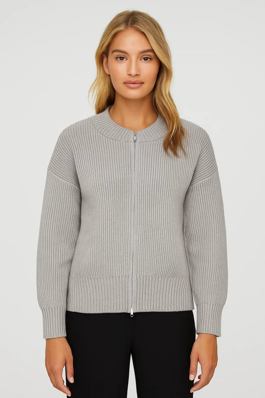 Elegante Strickjacke mit Reißverschluss – Gemütlicher Stil für jeden Anlass