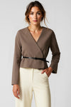 Elegante Wickelbluse | Tailliert mit Gürtel – Mühelos stilvoll