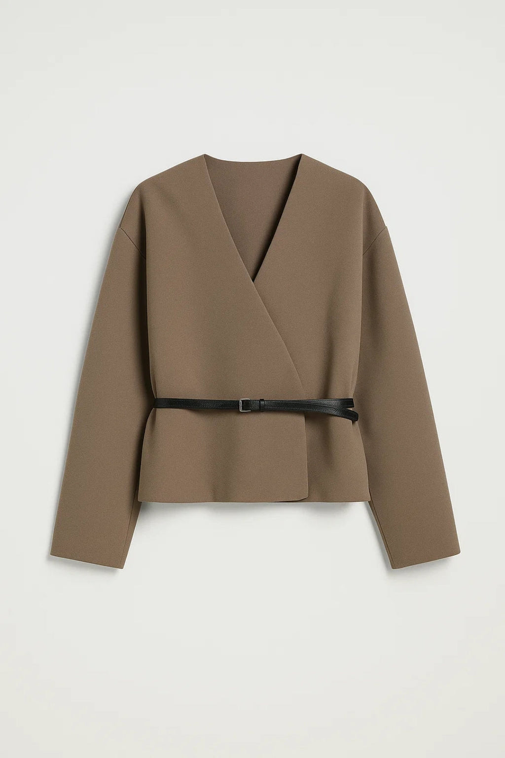 Elegante Wickelbluse | Tailliert mit Gürtel – Mühelos stilvoll