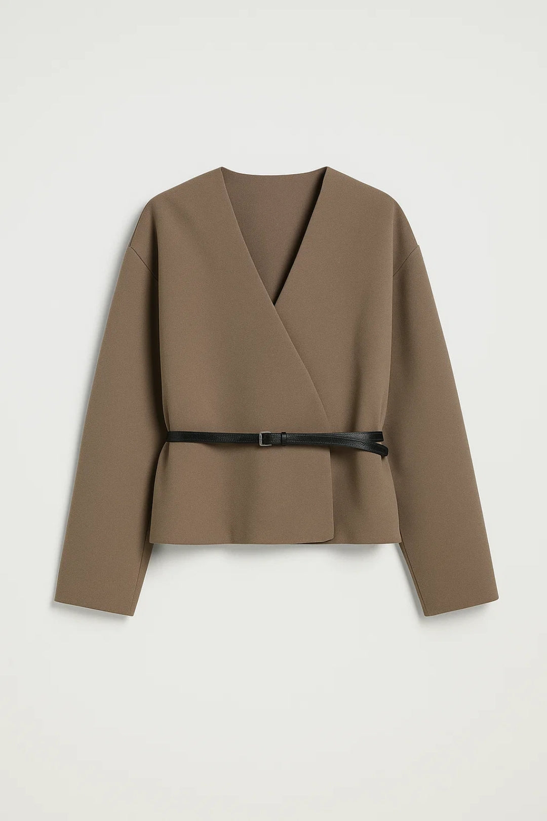 Elegante Wickelbluse | Tailliert mit Gürtel – Mühelos stilvoll