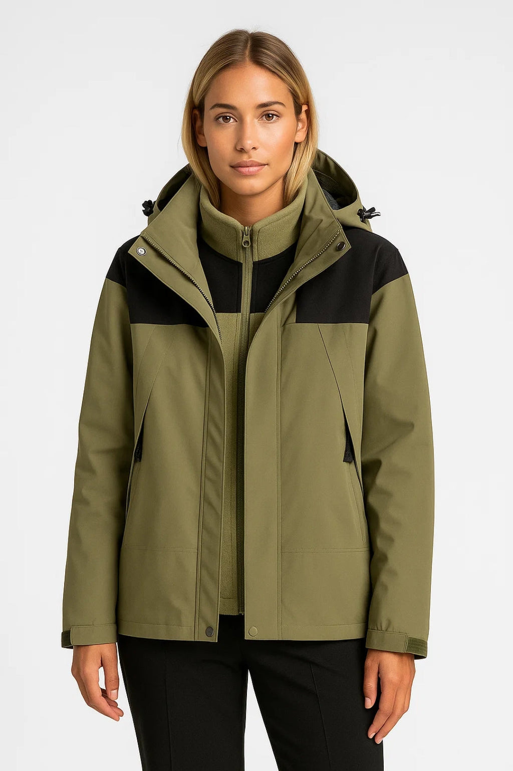 Wetterfeste Wanderjacke | Sportlicher Schnitt mit Kapuze | Bequem und praktisch