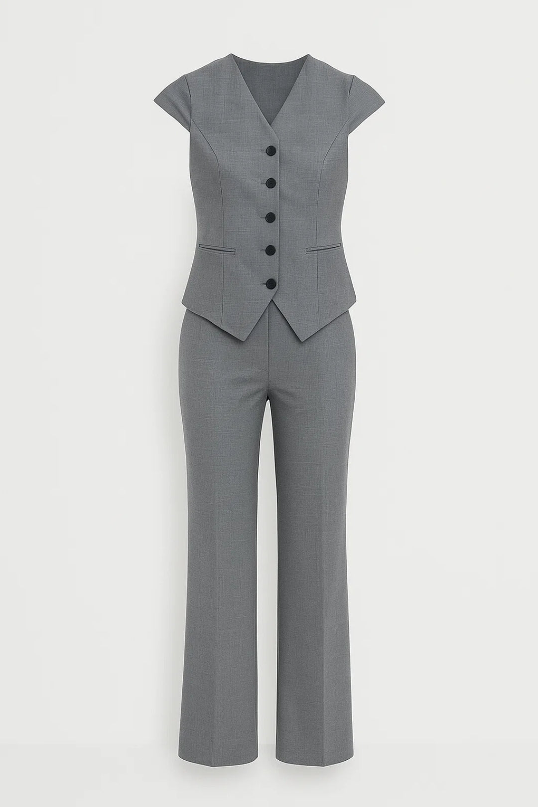 Elegantes Zweiteiliges Set | Kurzarm-Blazer & Hose für mühelosen Stil