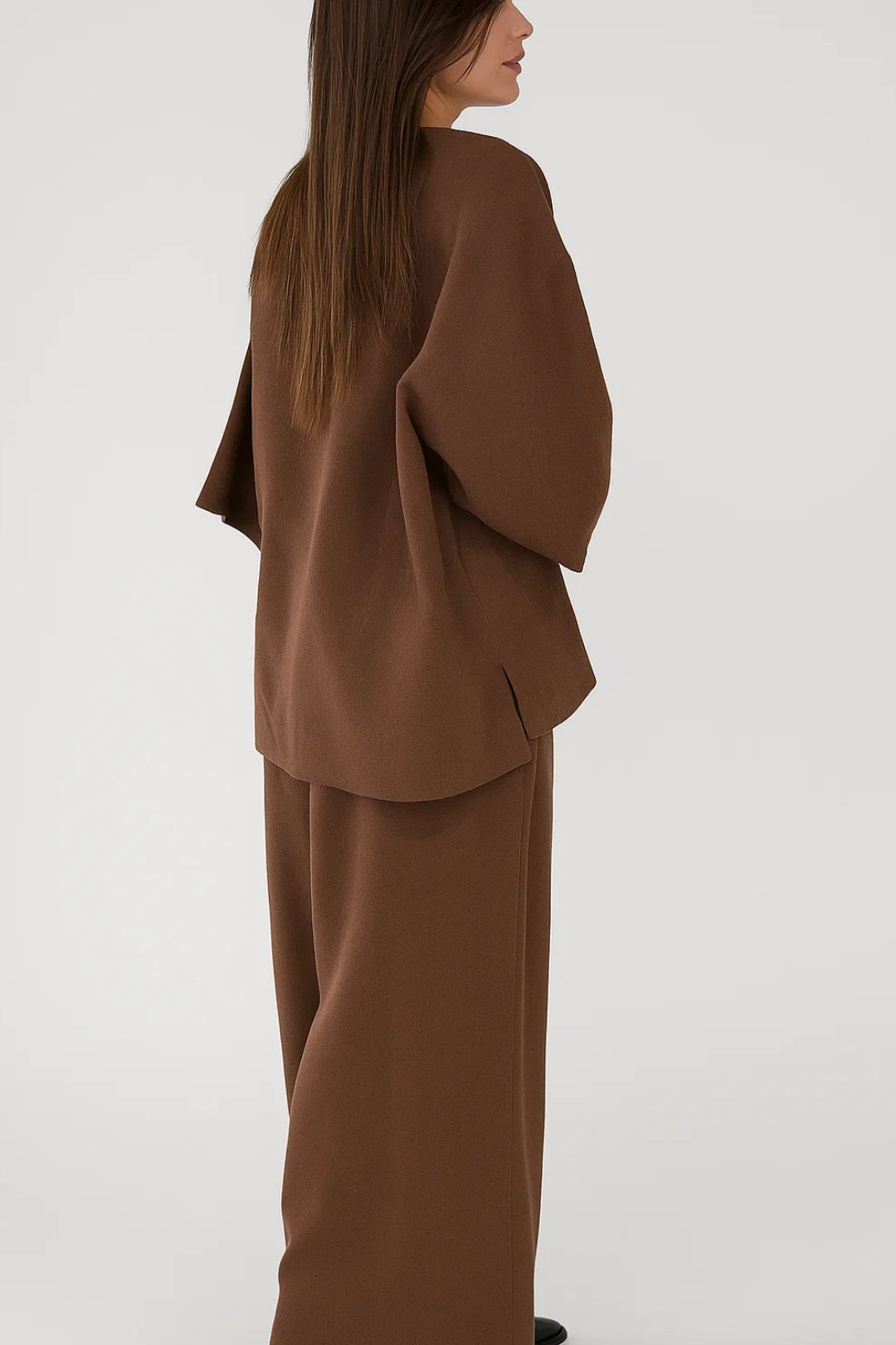 Modisches Zweiteiliges Set | Weite Jacke & Hose – Mühelos Eleganz