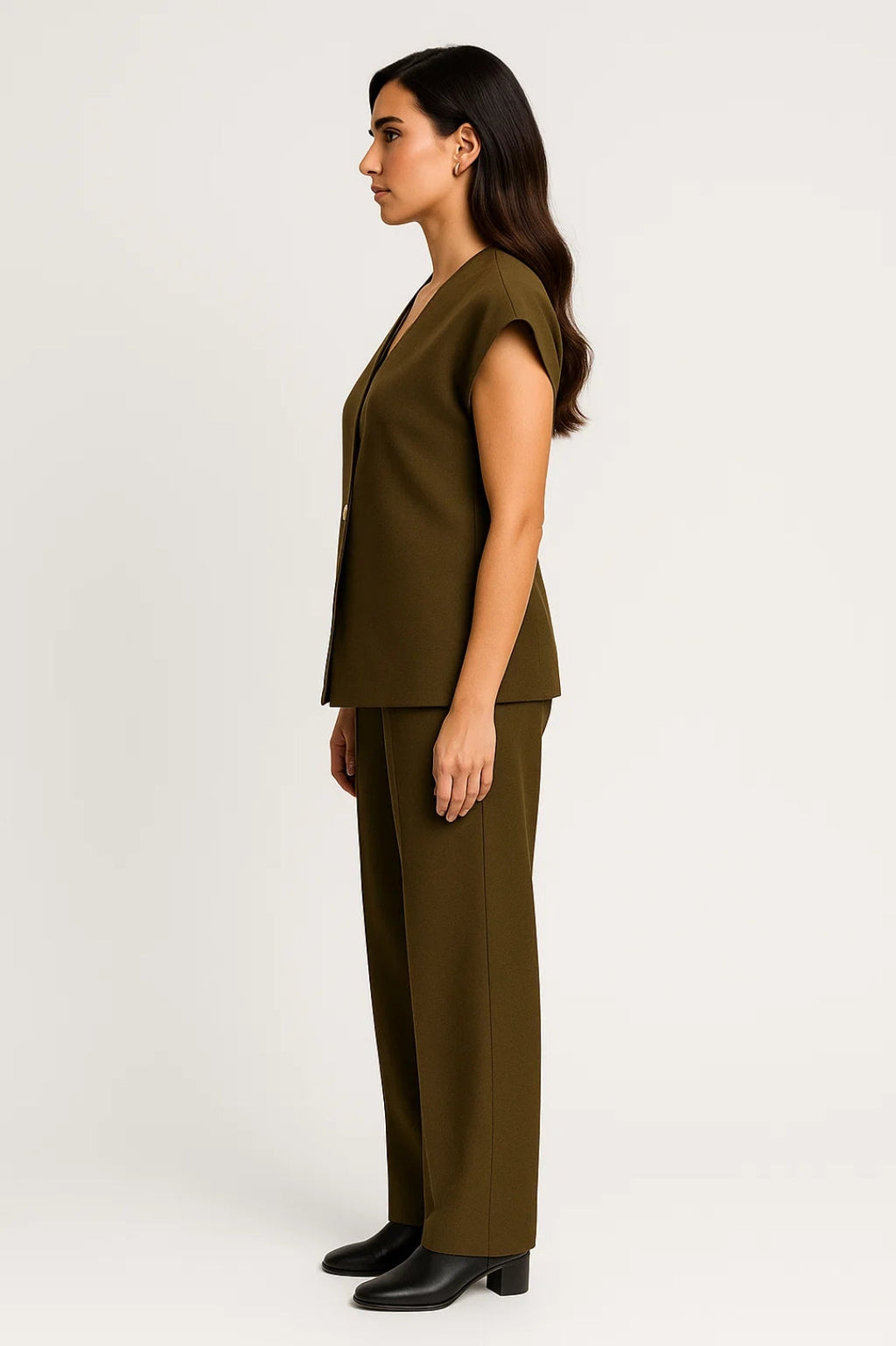 Elegantes Zweiteiliges Set | Ärmelloses Oberteil & Hose für mühelosen Stil