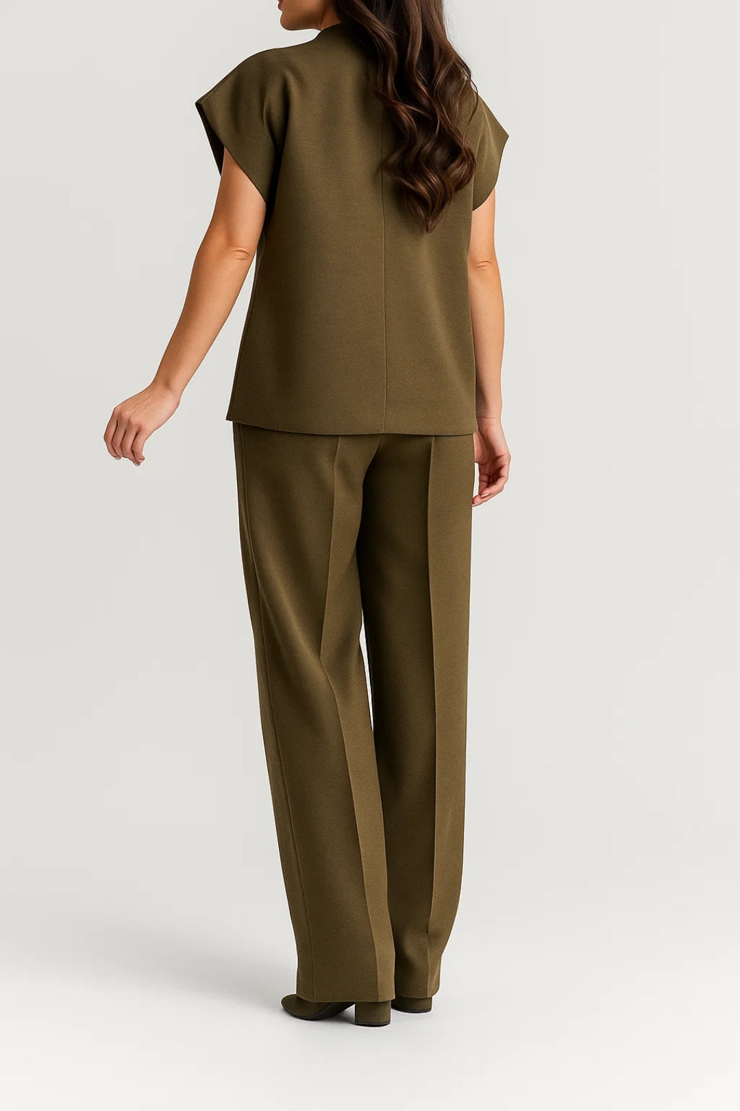 Elegantes Zweiteiliges Set | Ärmelloses Oberteil & Hose für mühelosen Stil