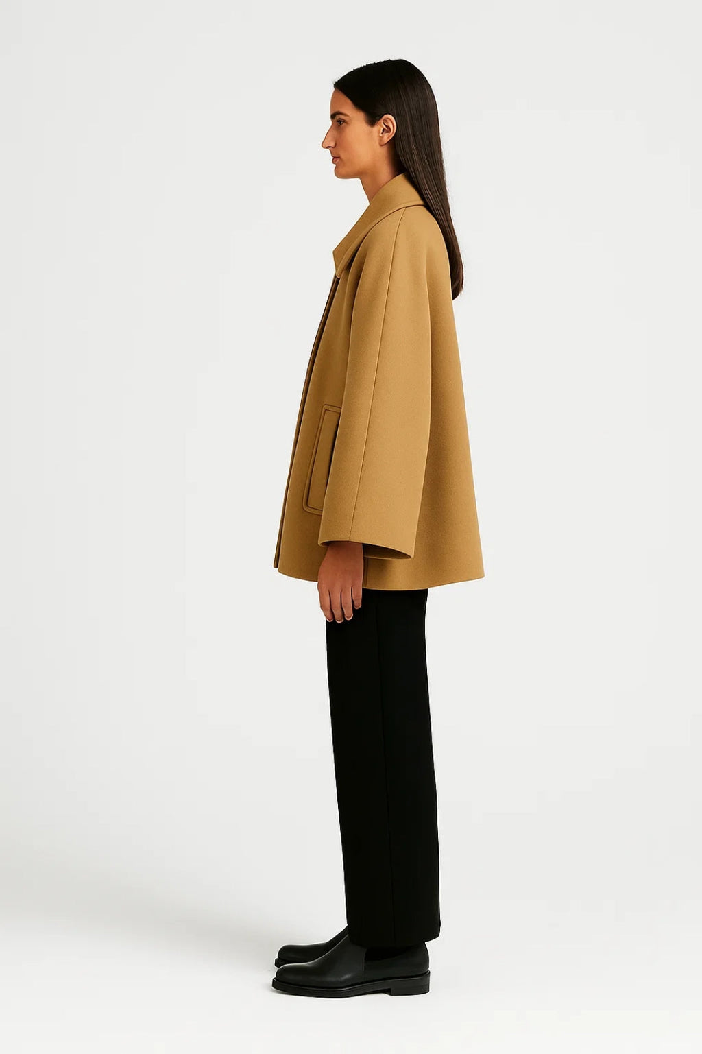 Elegante A-Linien-Jacke | Zeitloser Schnitt mit Knopfleiste