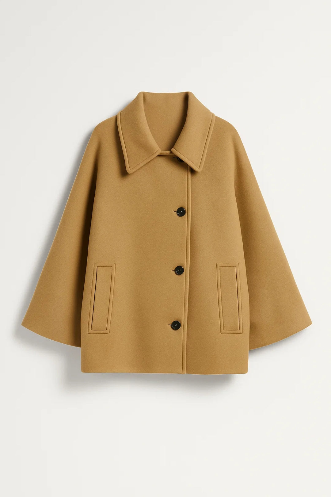 Elegante A-Linien-Jacke | Zeitloser Schnitt mit Knopfleiste