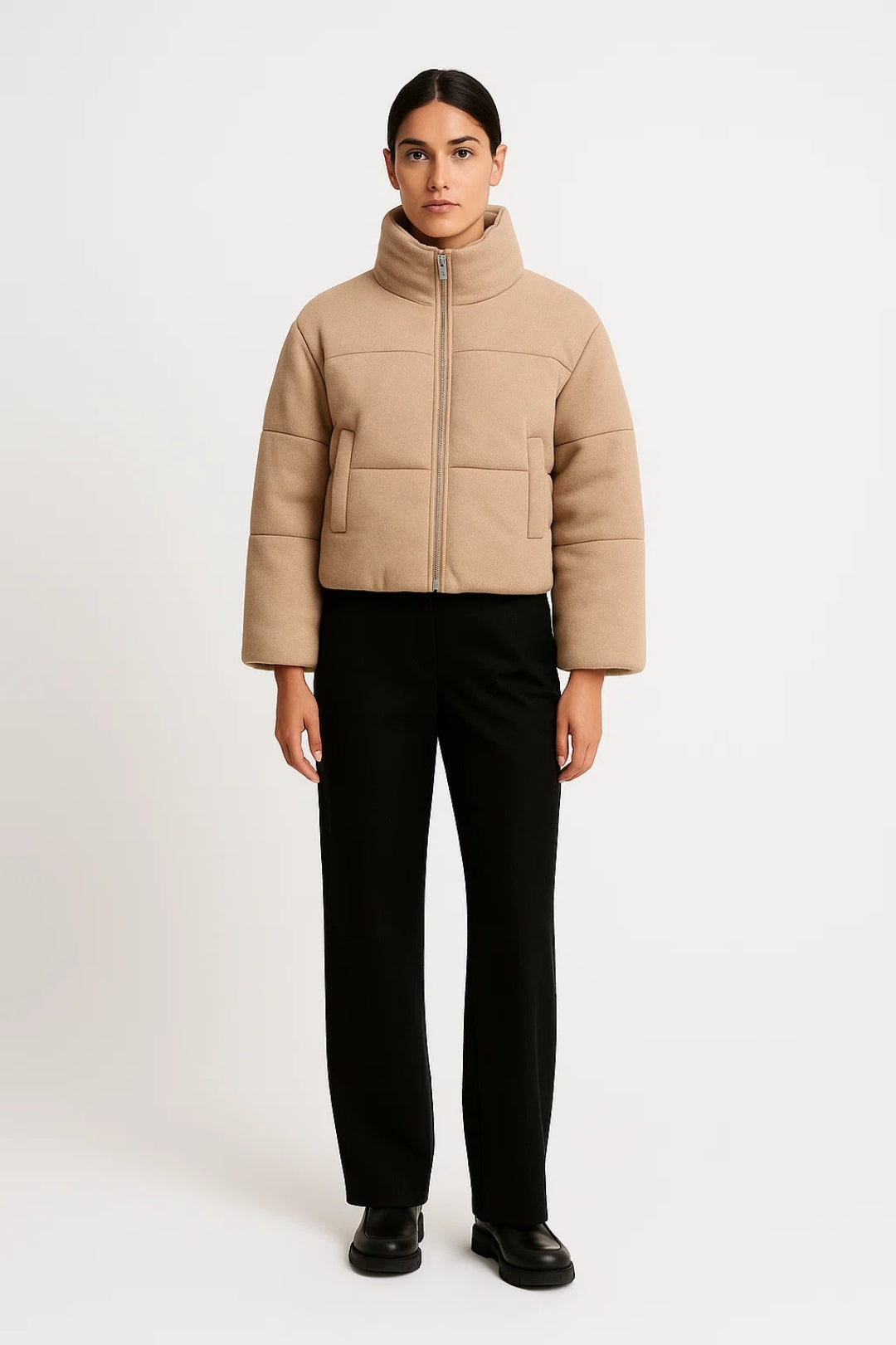 Elegante Damenjacke mit Stehkragen – Bequem & Alltagsfreundlich