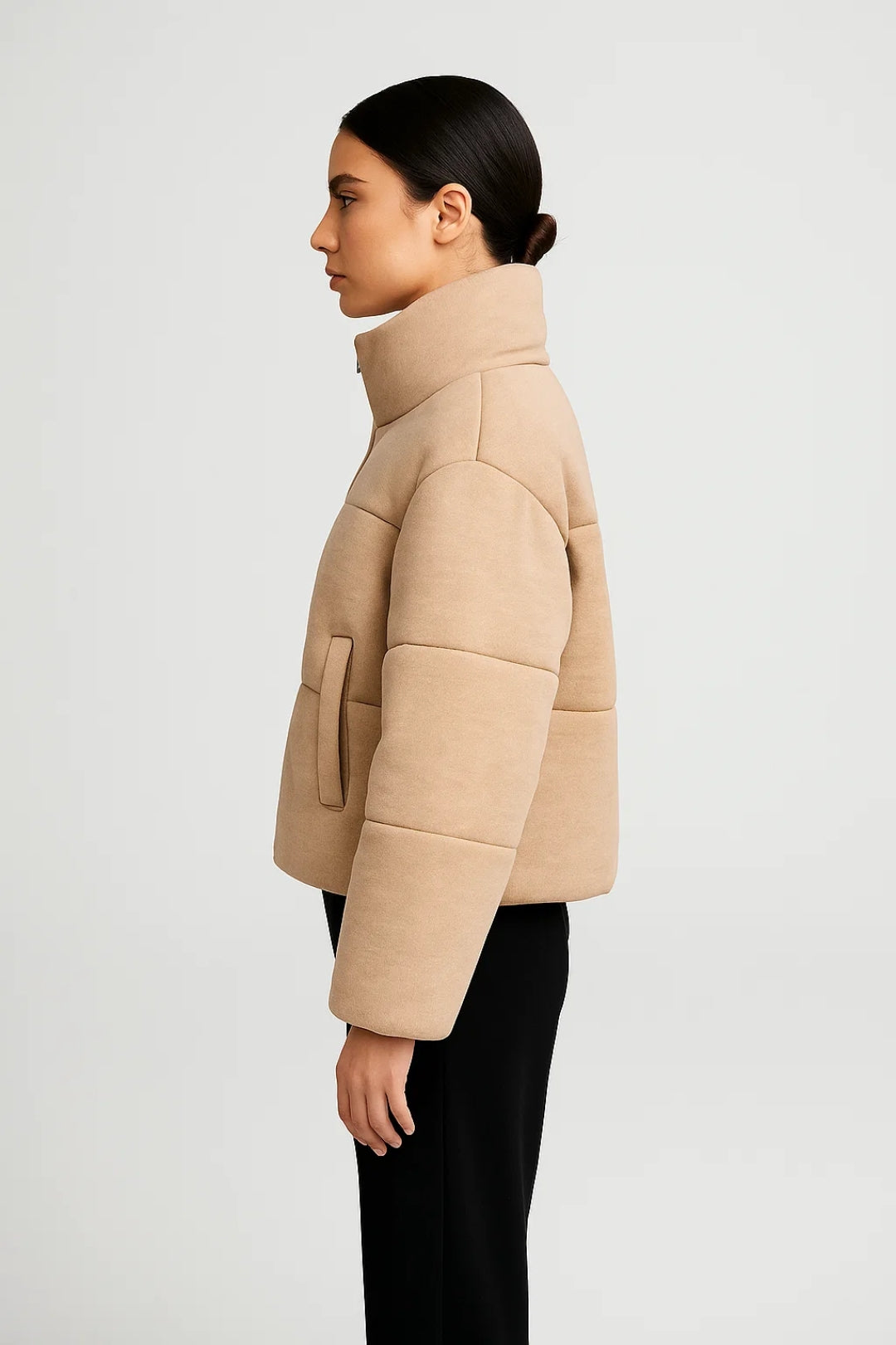 Elegante Damenjacke mit Stehkragen – Bequem & Alltagsfreundlich