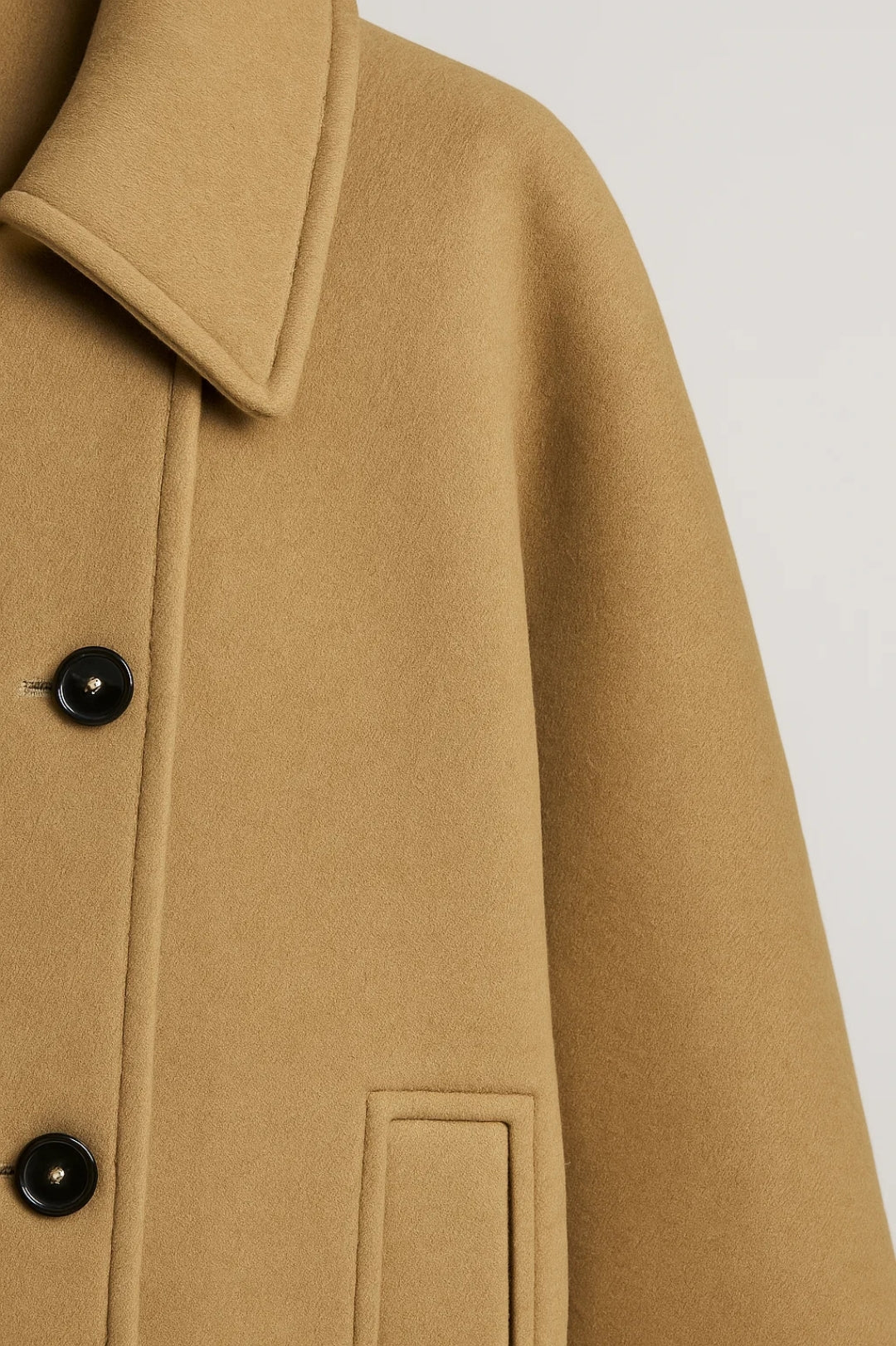 Elegante A-Linien-Jacke | Zeitloser Schnitt mit Knopfleiste