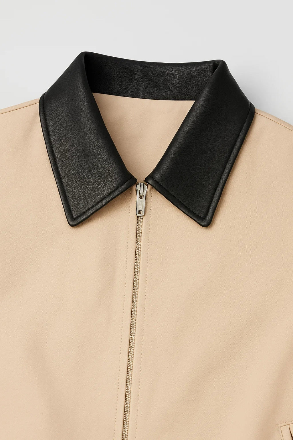 Elegante Damenjacke mit Kontrastkragen – Minimalistisch & Zeitlos