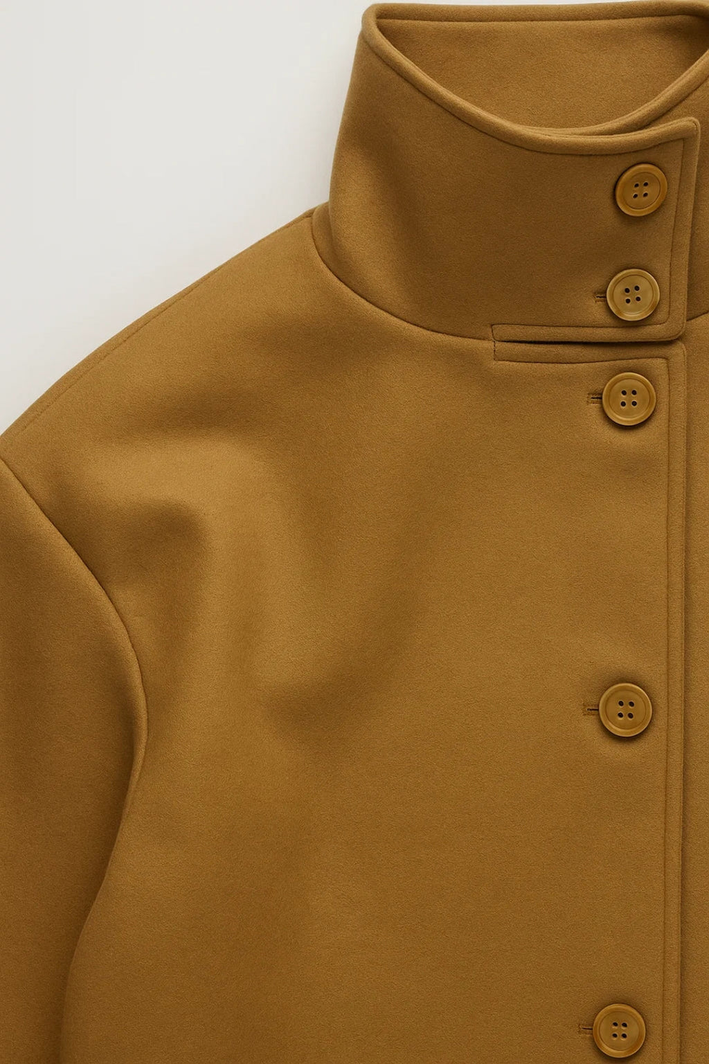 Elegante Kurzjacke mit Stehkragen – Müheloser Minimalismus für jeden Anlass