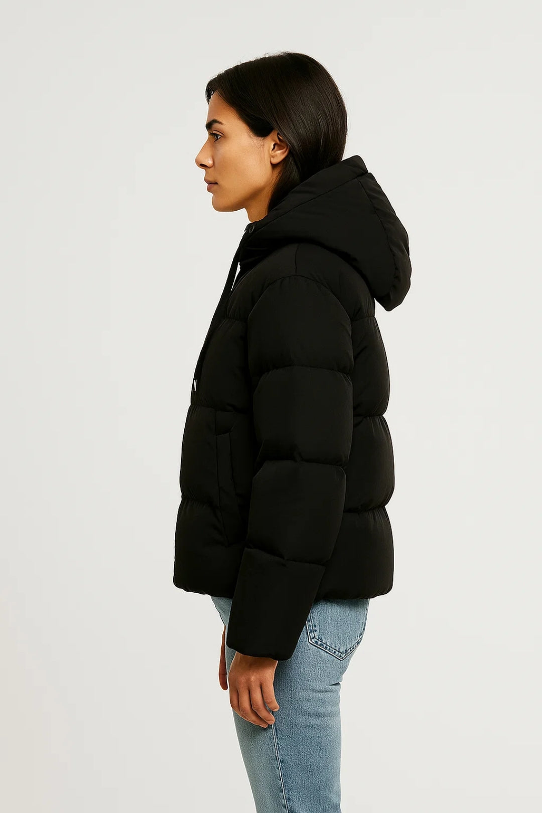 Warme Steppjacke mit Kapuze – Gemütlicher Komfort für kalte Tage