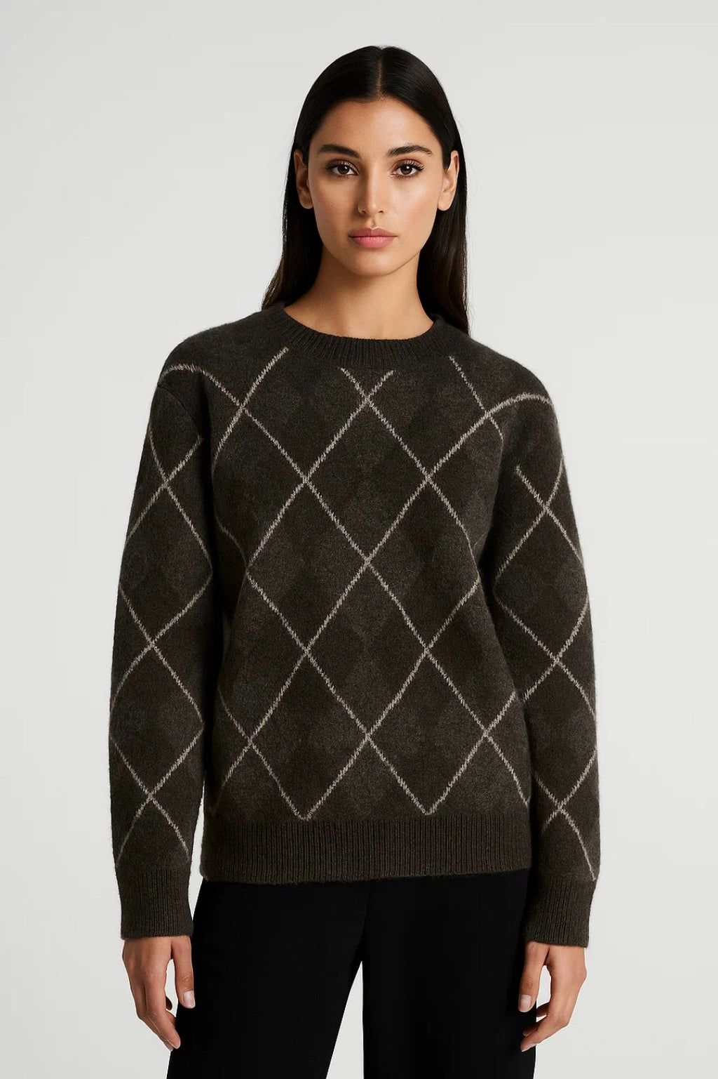 Eleganter Pullover | Gemütliches Rautenmuster | Klassischer Stil für jeden Anlass