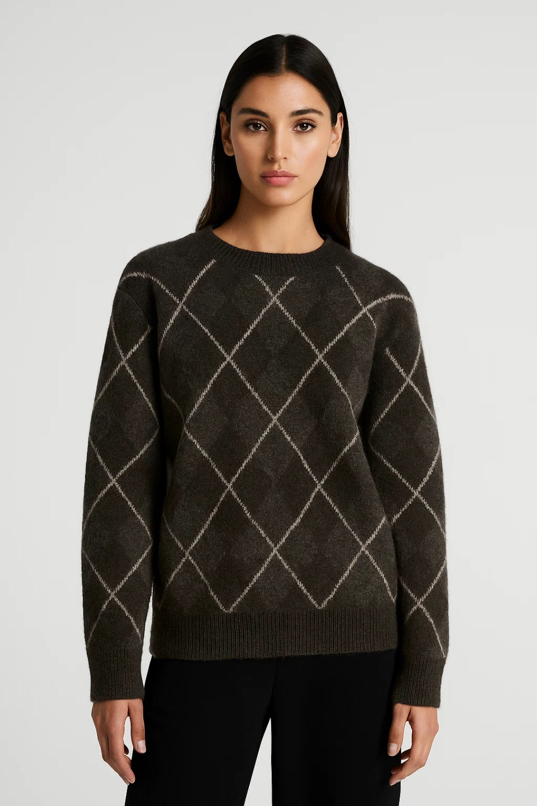 Eleganter Pullover | Gemütliches Rautenmuster | Klassischer Stil für jeden Anlass