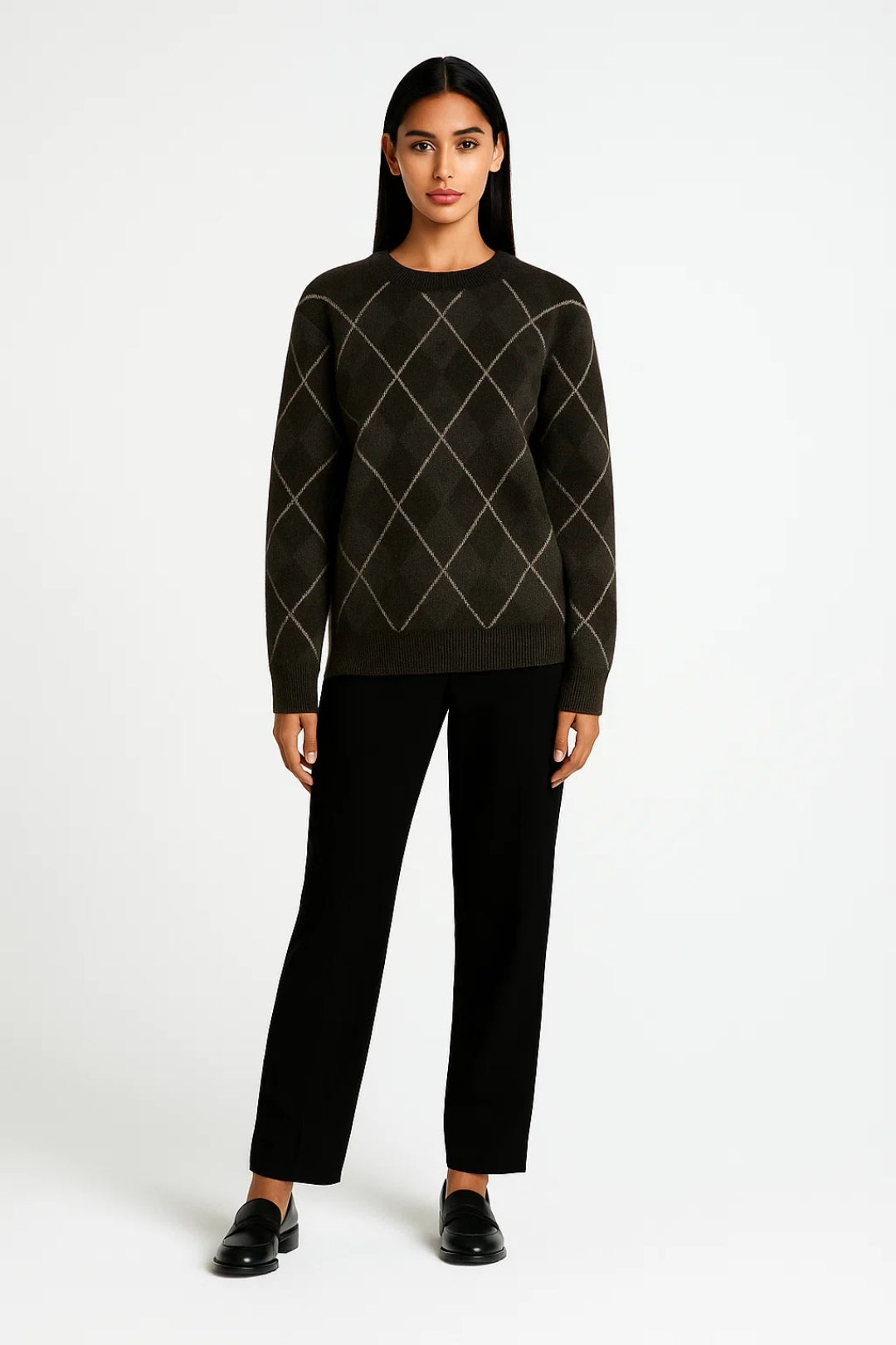 Eleganter Pullover | Gemütliches Rautenmuster | Klassischer Stil für jeden Anlass