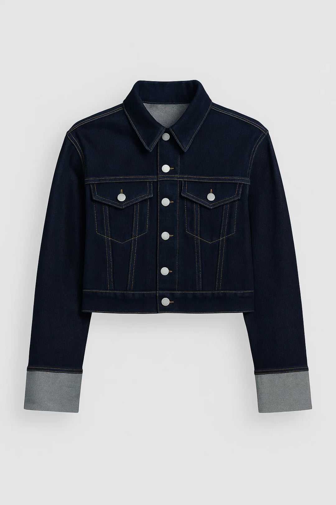 Stylische Jeansjacke – Dunkelblau für einen zeitlosen Denim-Look