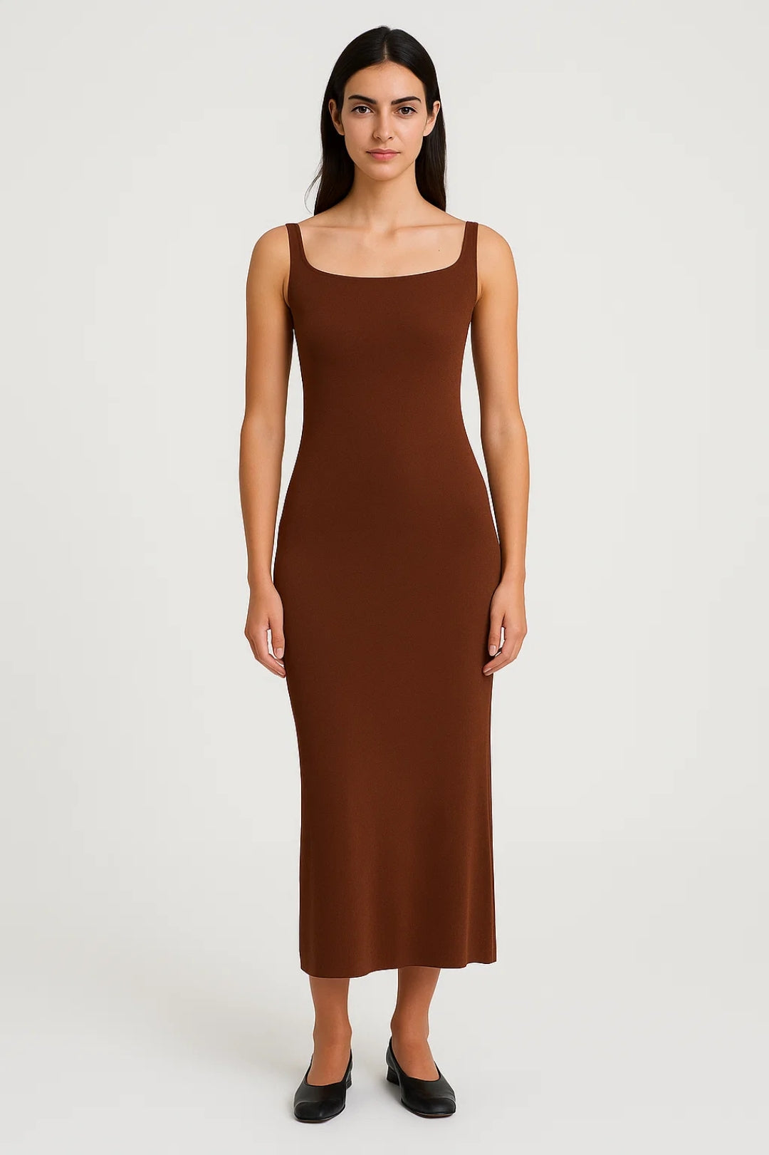 Elegantes Langes Kleid | Figurbetonter Schnitt für Müheloses Tragen