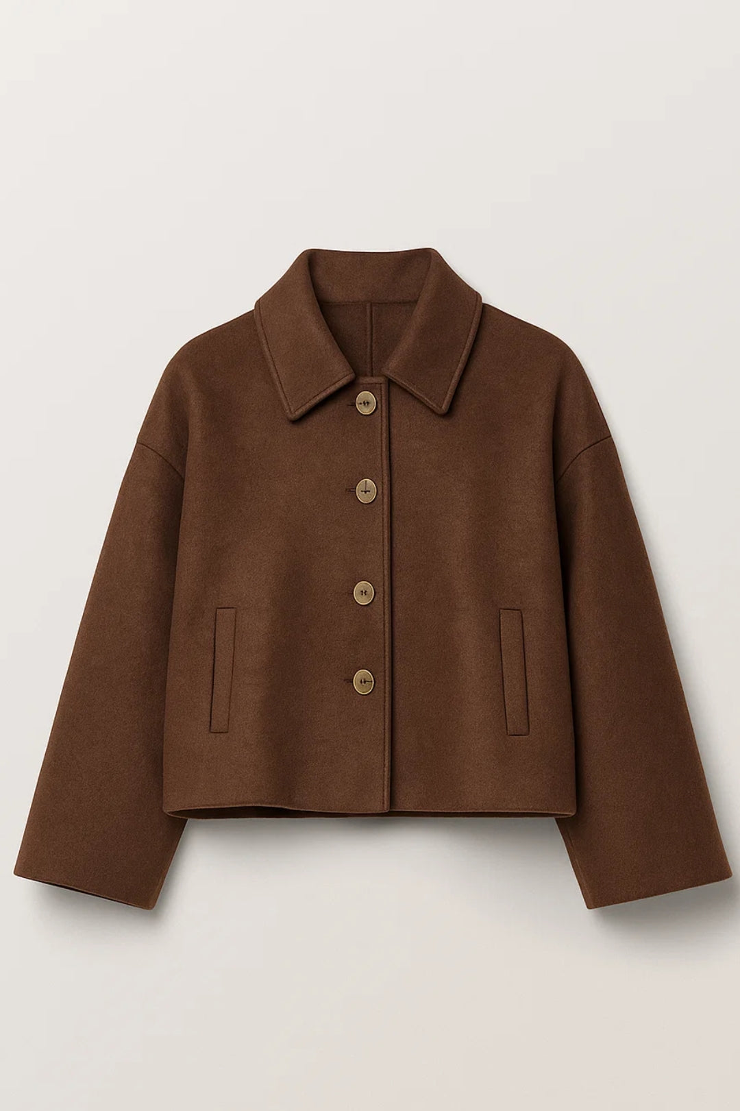 Stilvolle Kurzjacke mit Hemdkragen – Eleganter Look für jeden Anlass