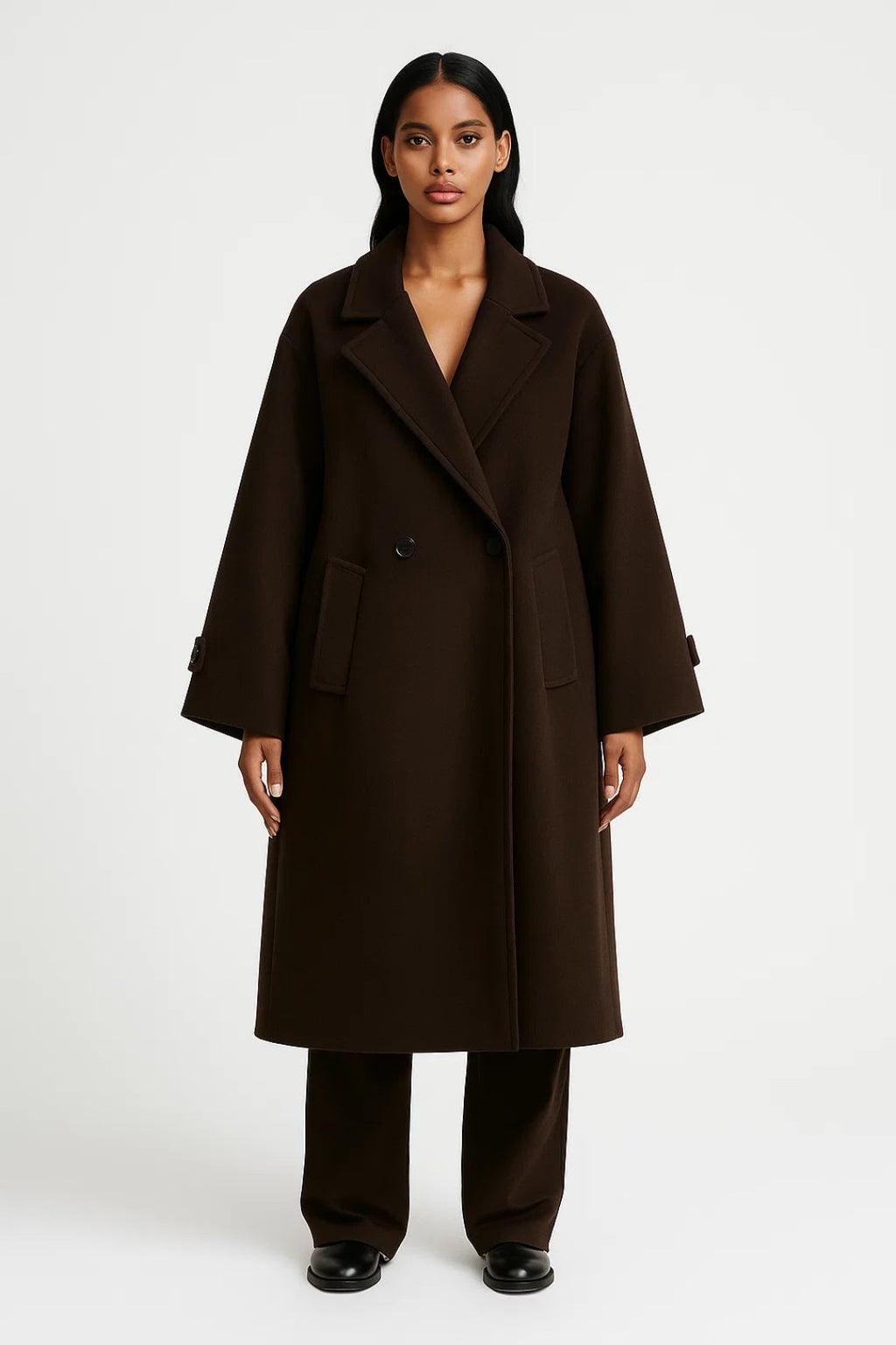 Eleganter Langer Mantel | Gemütlicher Schnitt mit Reverskragen