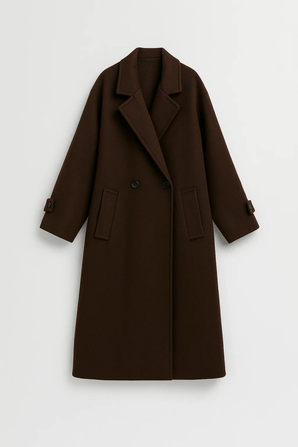 Eleganter Langer Mantel | Gemütlicher Schnitt mit Reverskragen