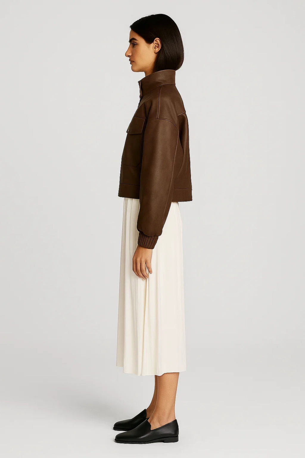 Moderne Damenjacke | Praktischer Stehkragen mit Taschen-Details