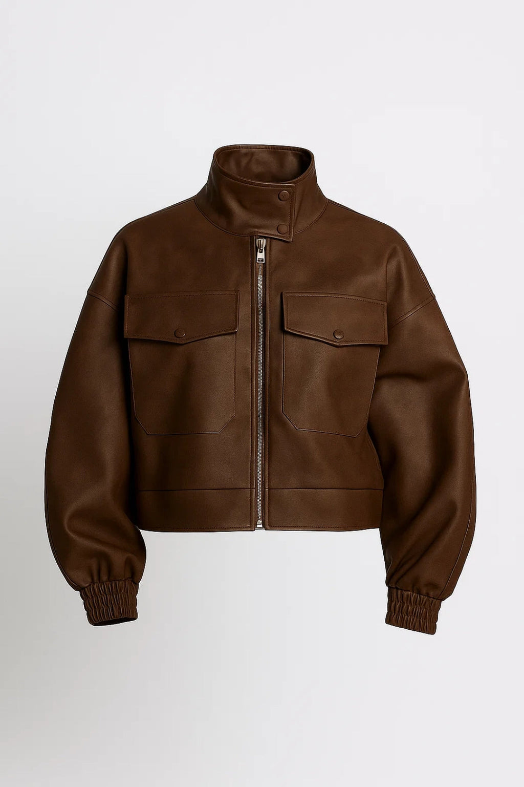 Moderne Damenjacke | Praktischer Stehkragen mit Taschen-Details