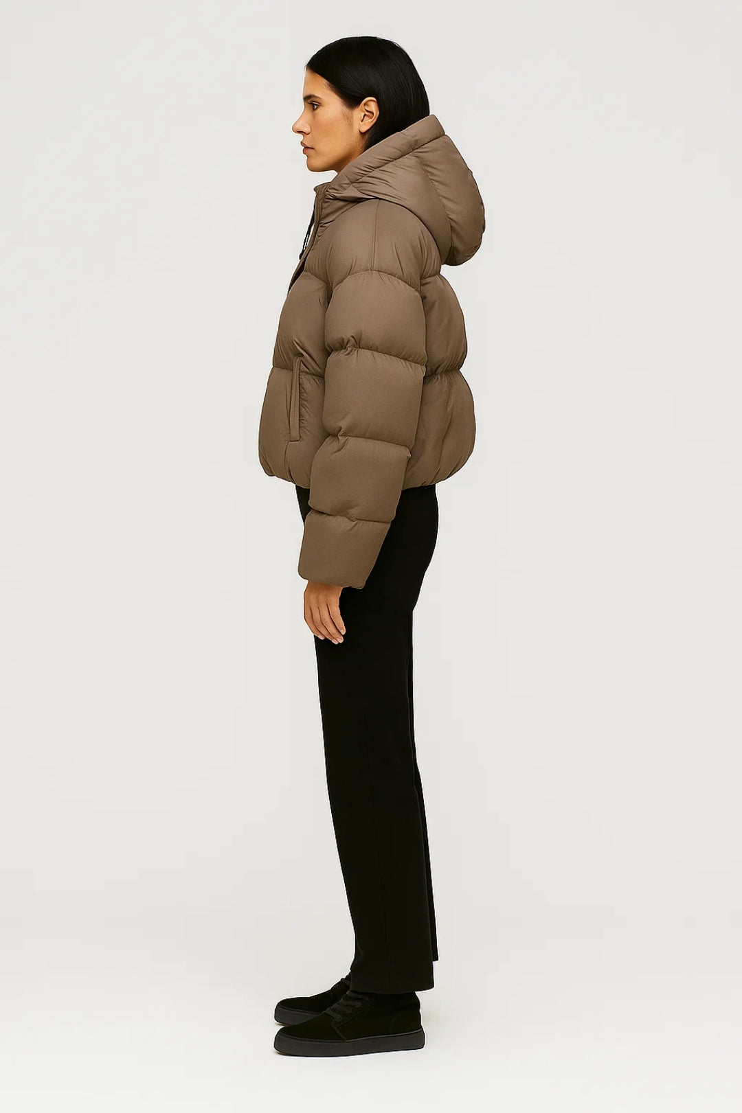 Gemütliche Steppjacke mit Kapuze – Voluminöser Schnitt für kalte Tage