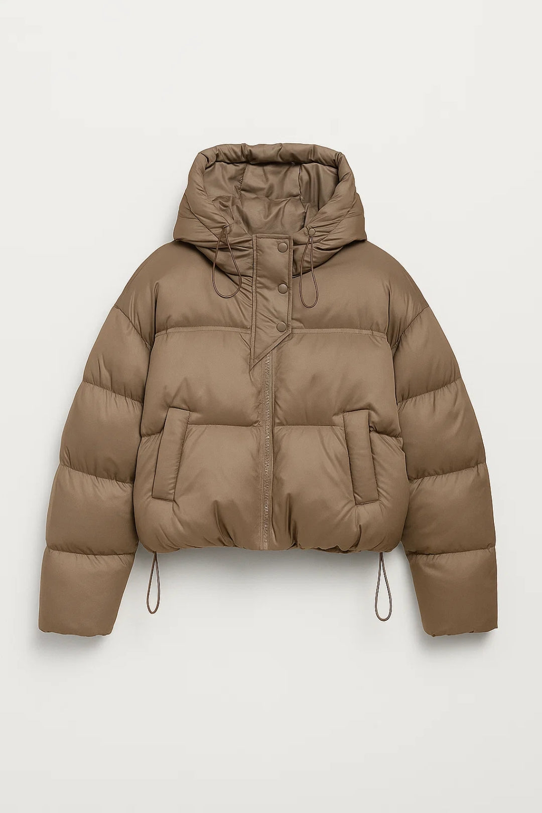 Gemütliche Steppjacke mit Kapuze – Voluminöser Schnitt für kalte Tage