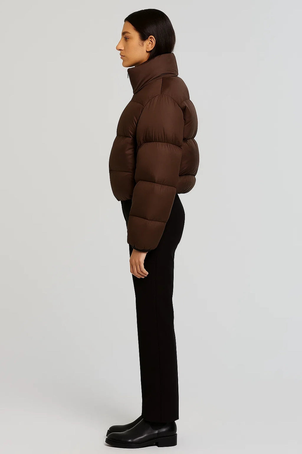 Wärmende Damen Steppjacke mit Stehkragen – Minimalistisch & Vielseitig