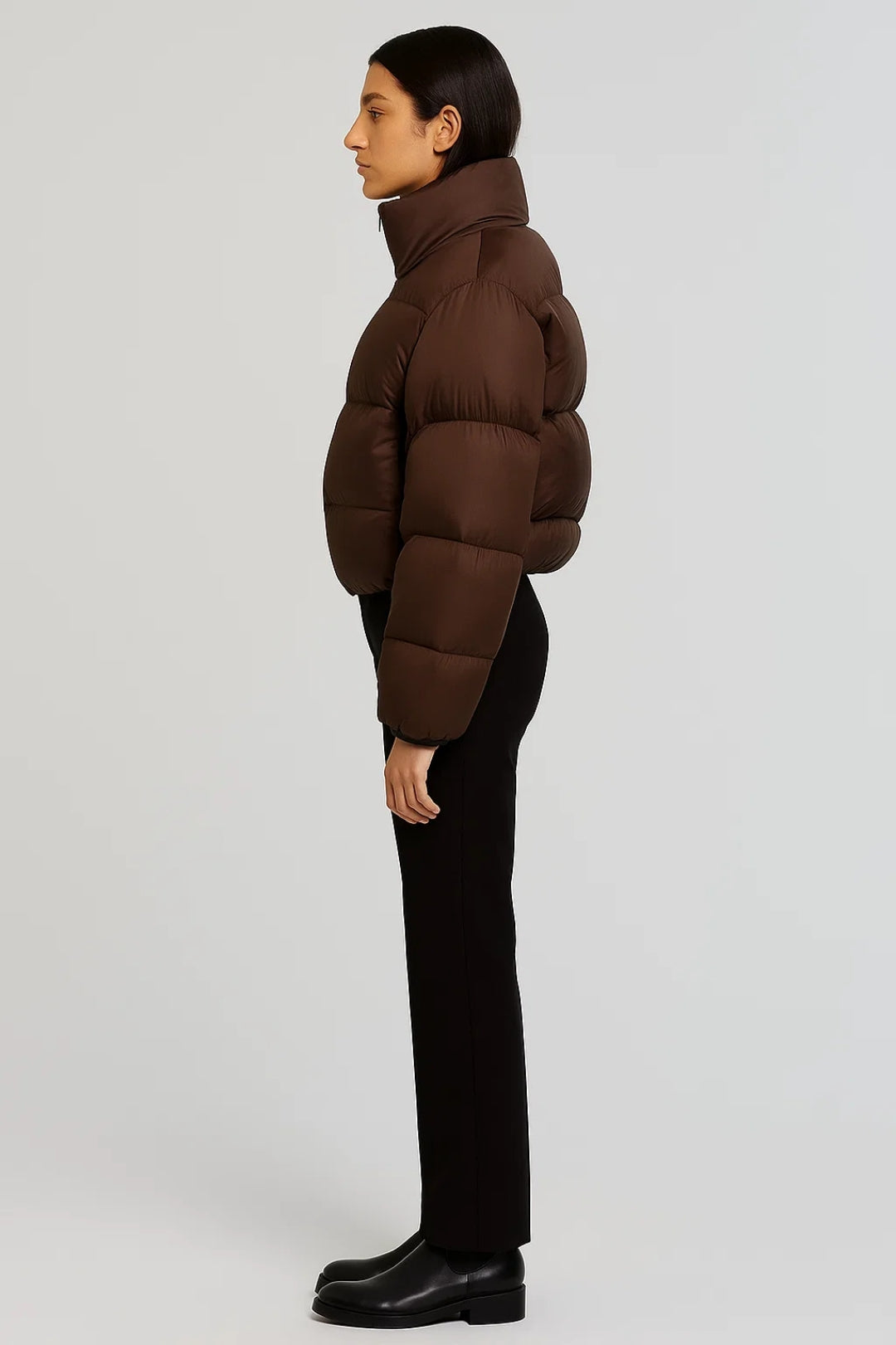 Wärmende Damen Steppjacke mit Stehkragen – Minimalistisch & Vielseitig