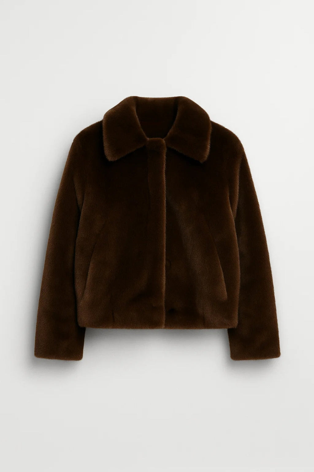 Elegante Kunstfelljacke in Braun – Weich und Gemütlich für Herbst/Winter