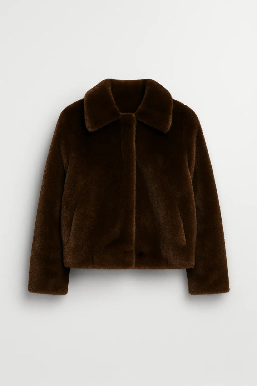 Elegante Kunstfelljacke in Braun – Weich und Gemütlich für Herbst/Winter