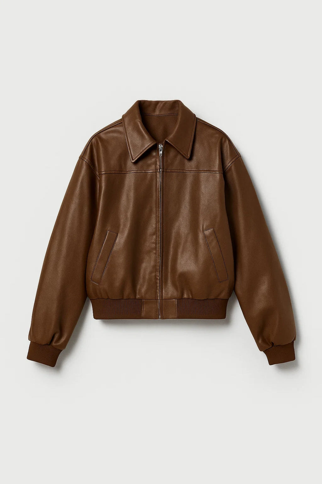 Gemütliche Kurze Jacke | Klassischer Reißverschluss & Kragen