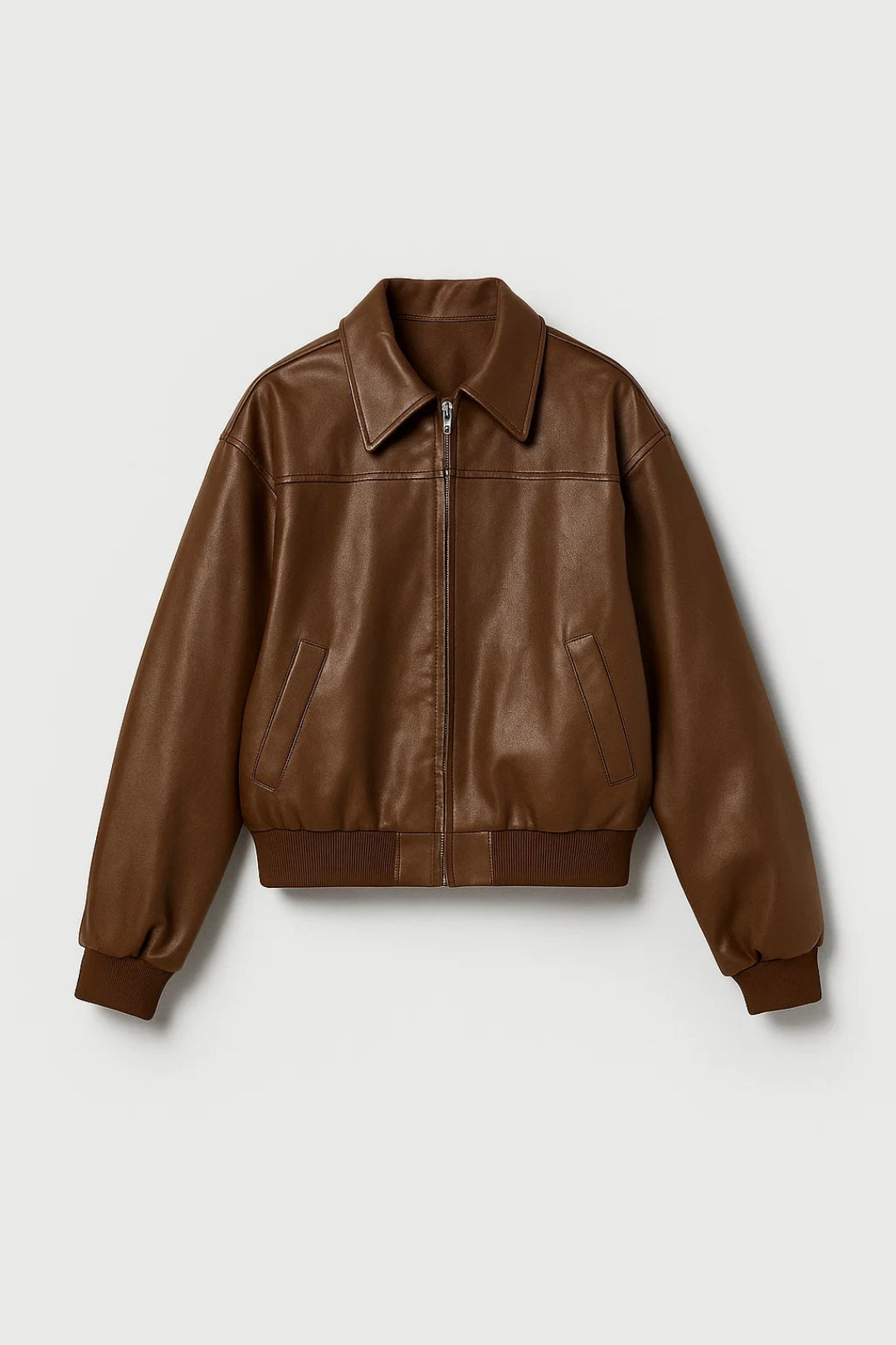 Gemütliche Kurze Jacke | Klassischer Reißverschluss & Kragen