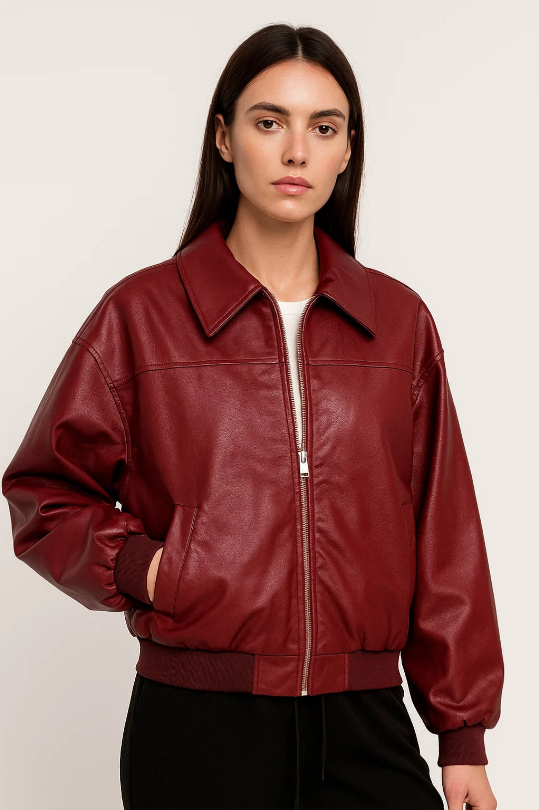 Gemütliche Kurze Jacke | Klassischer Reißverschluss & Kragen