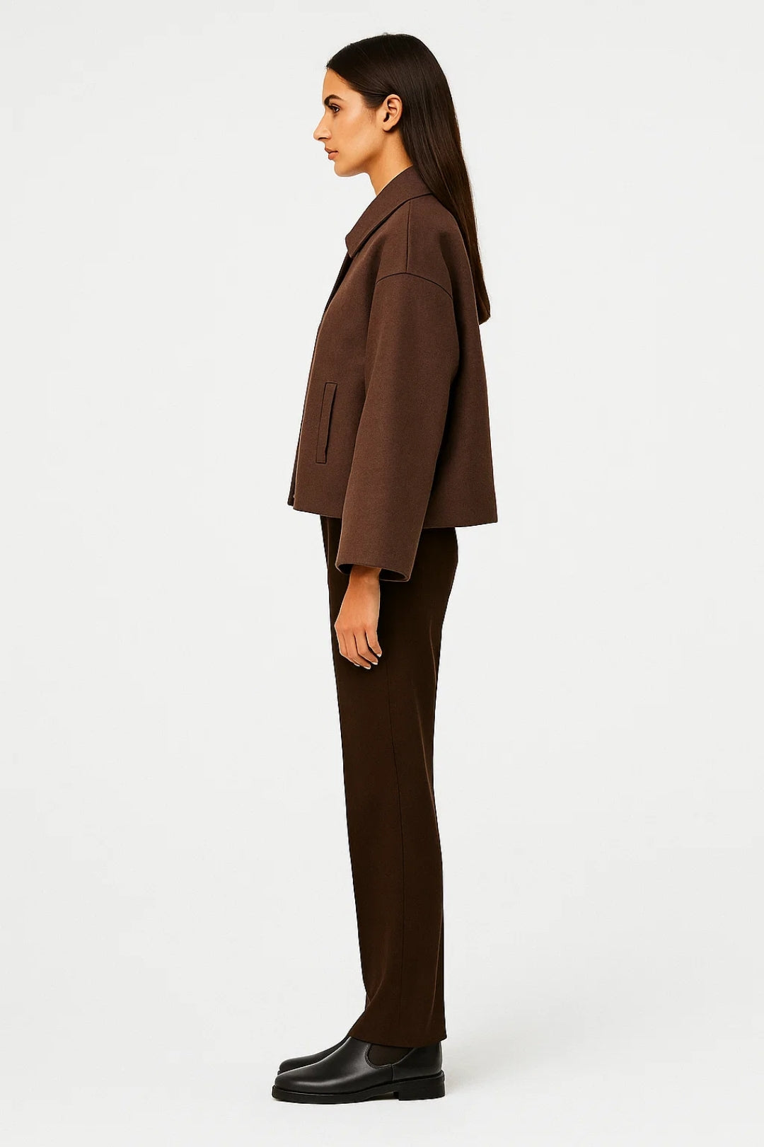 Stilvolle Kurzjacke mit Hemdkragen – Eleganter Look für jeden Anlass