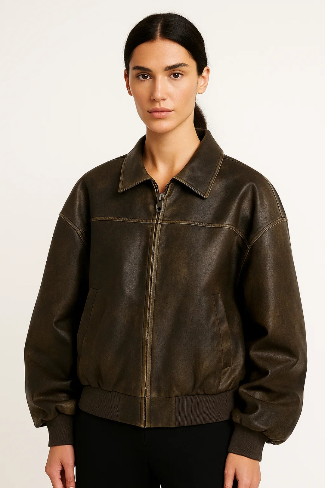 Gemütliche Kurze Jacke | Klassischer Reißverschluss & Kragen