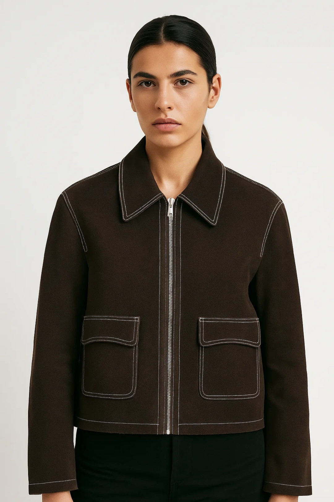 Moderne Damenjacke mit Klappentaschen – Praktisch & Stilvoll für jeden Anlass