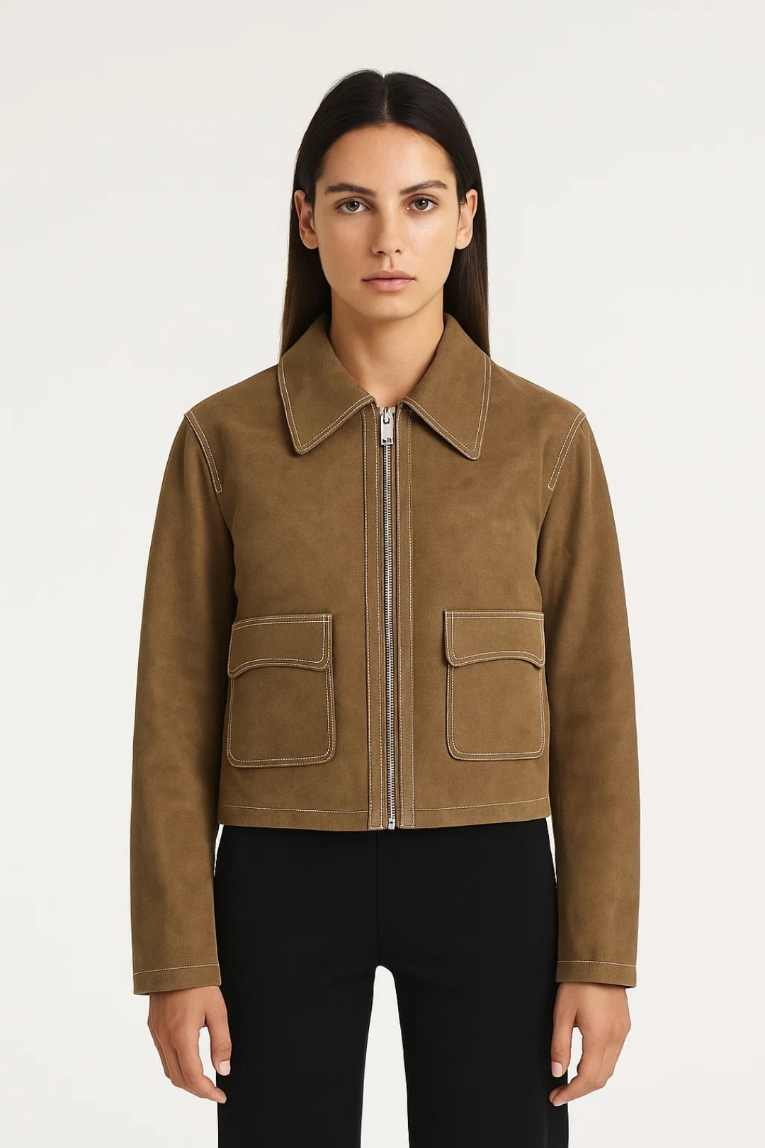 Moderne Damenjacke mit Klappentaschen – Praktisch & Stilvoll für jeden Anlass