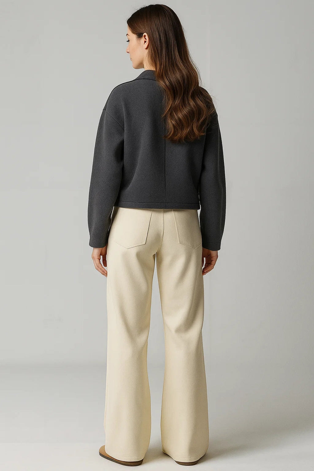 Moderne Kurzjacke | Vielseitig & Elegant in Dunkelgrau